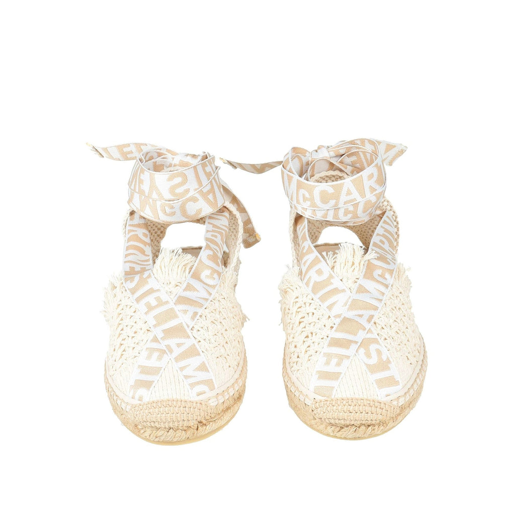 Espadrilles Stella Mccartney Logo Canvas - Beige - Femme