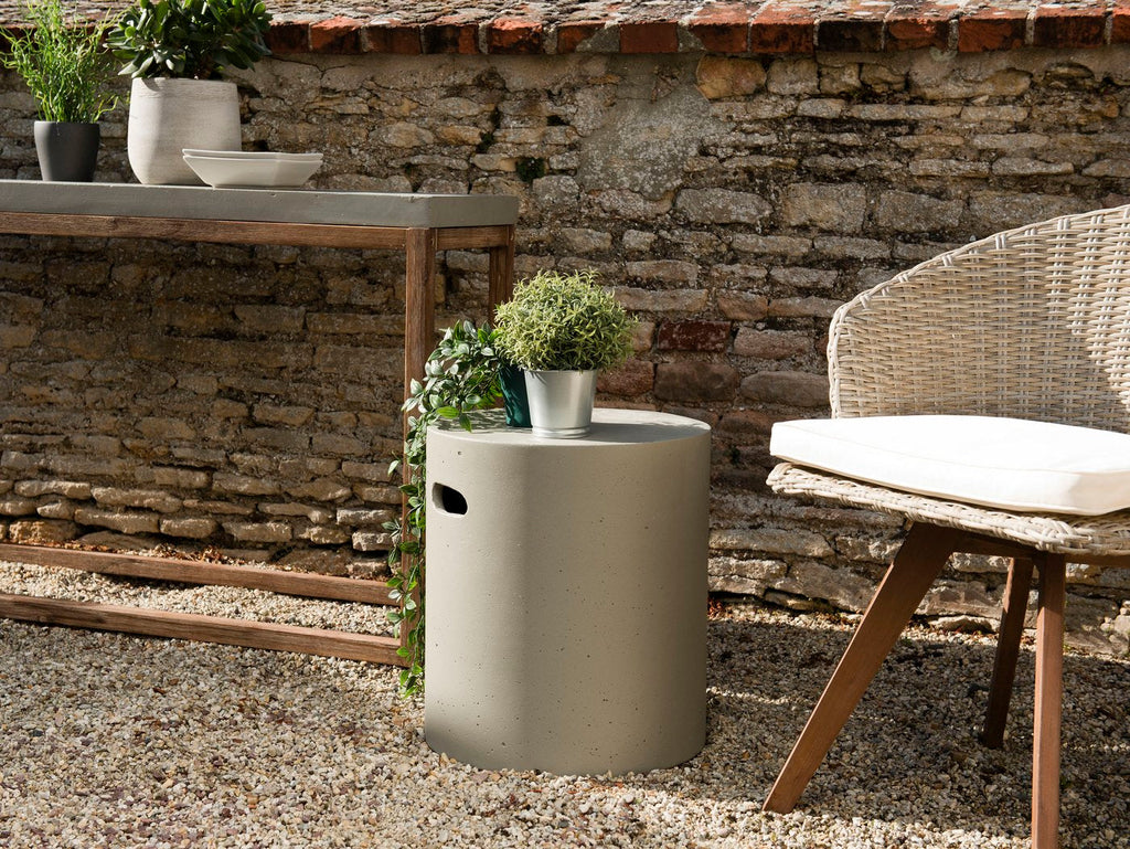 Hector - Table D'Appoint De Jardin - Gris