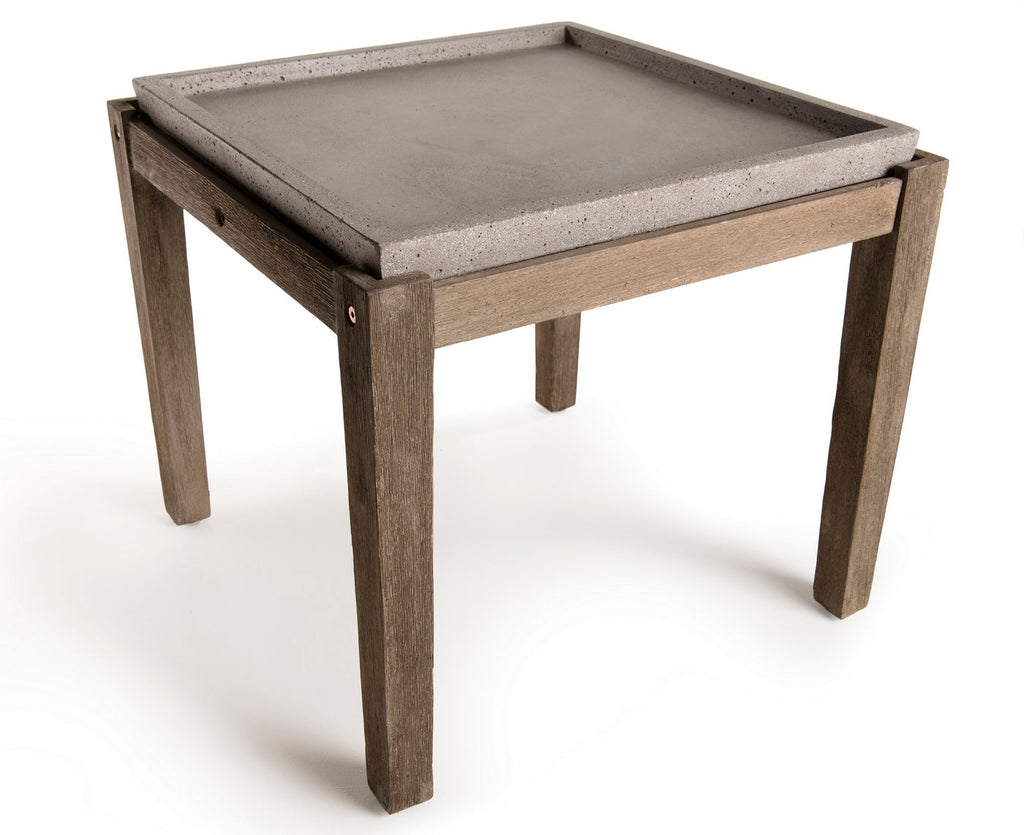 Hector - Table D'Appoint De Jardin - Marron/Gris
