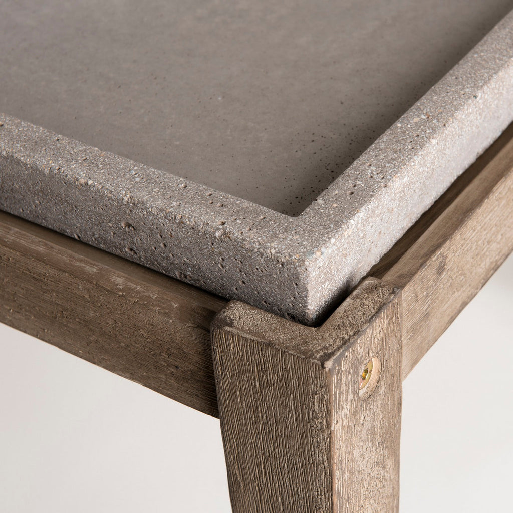 Hector - Table D'Appoint De Jardin - Marron/Gris