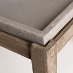 Hector - Table D'Appoint De Jardin - Marron/Gris