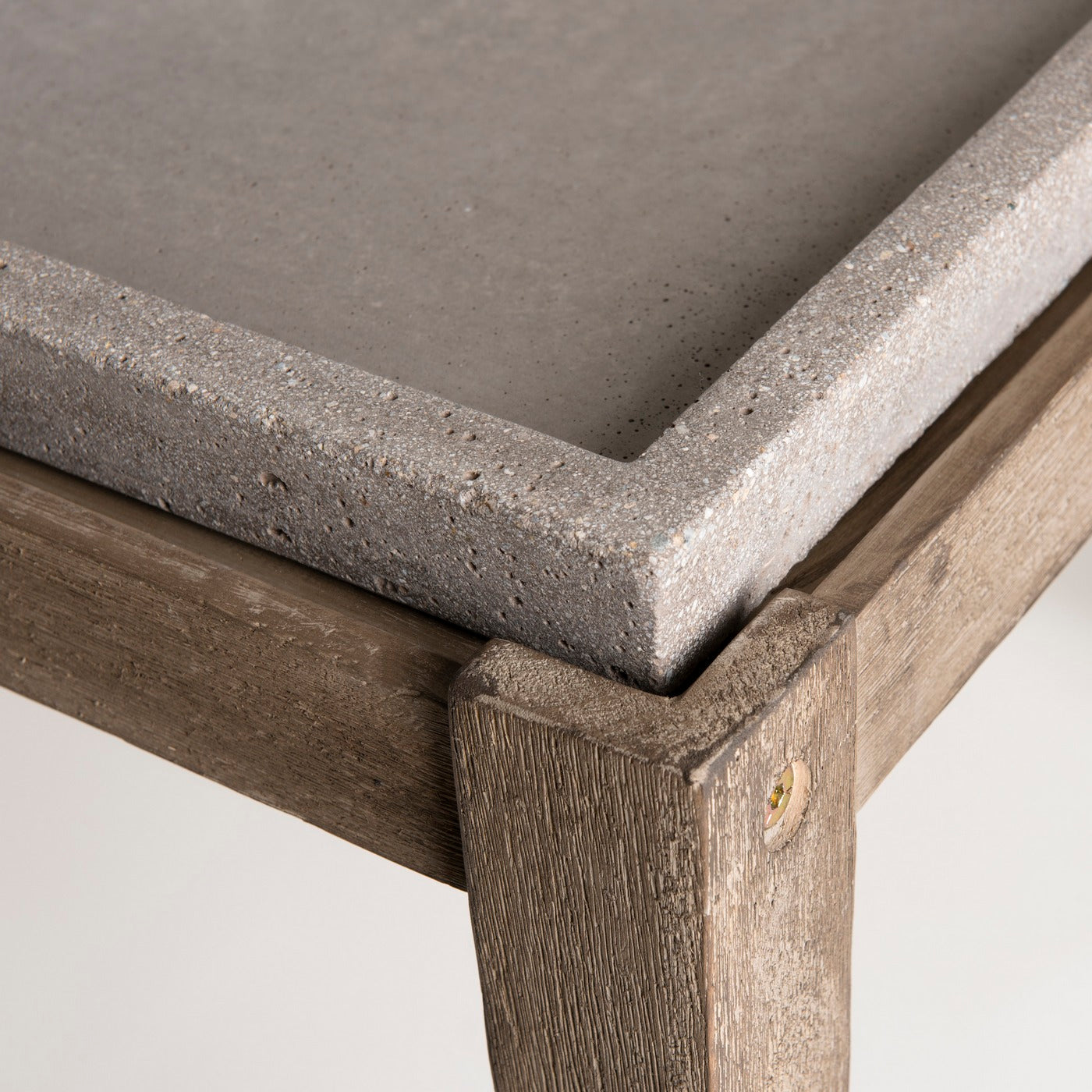 Hector - Table D'Appoint De Jardin - Marron/Gris