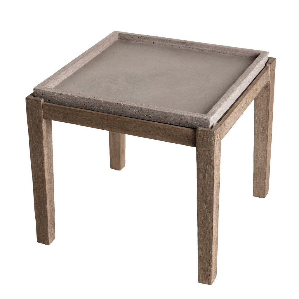 Hector - Table D'Appoint De Jardin - Marron/Gris
