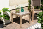 Hector - Table D'Appoint De Jardin - Marron/Gris