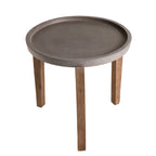 Hector - Table D'Appoint De Jardin - Taupe/Marron