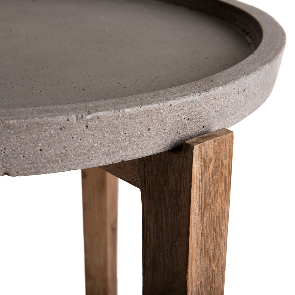 Hector - Table D'Appoint De Jardin - Taupe/Marron