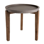 Hector - Table D'Appoint De Jardin - Taupe/Marron
