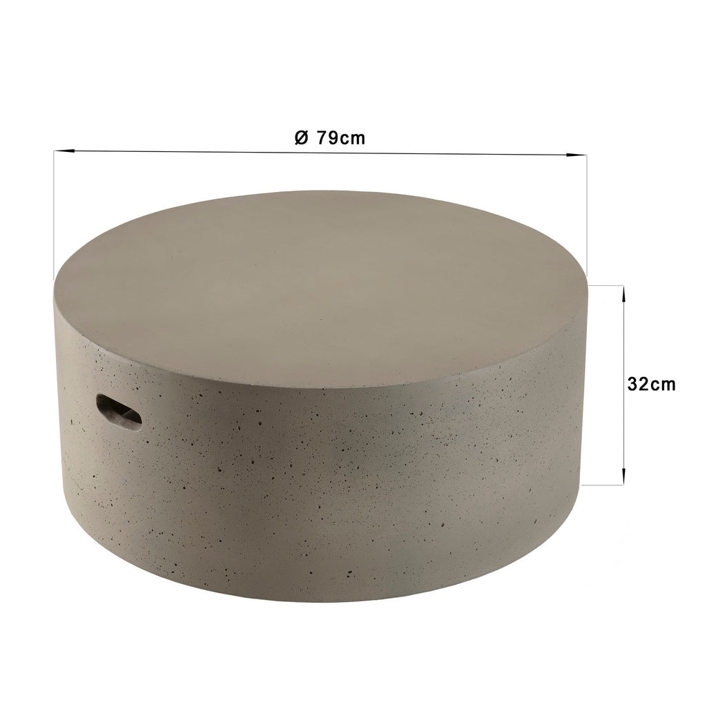 Hector - Table Basse De Jardin - Gris