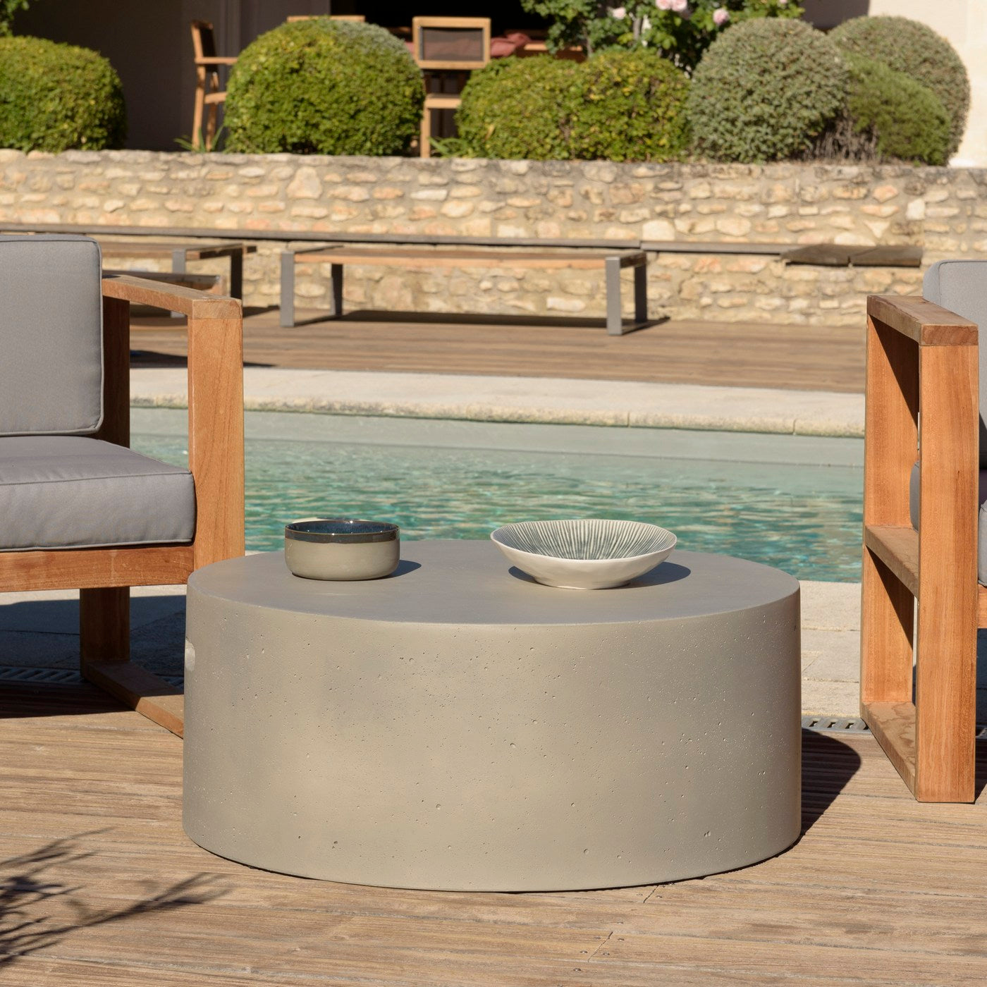 Hector - Table Basse De Jardin - Gris