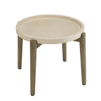 Hector - Table D'Appoint De Jardin - Marron Vieilli/Beige