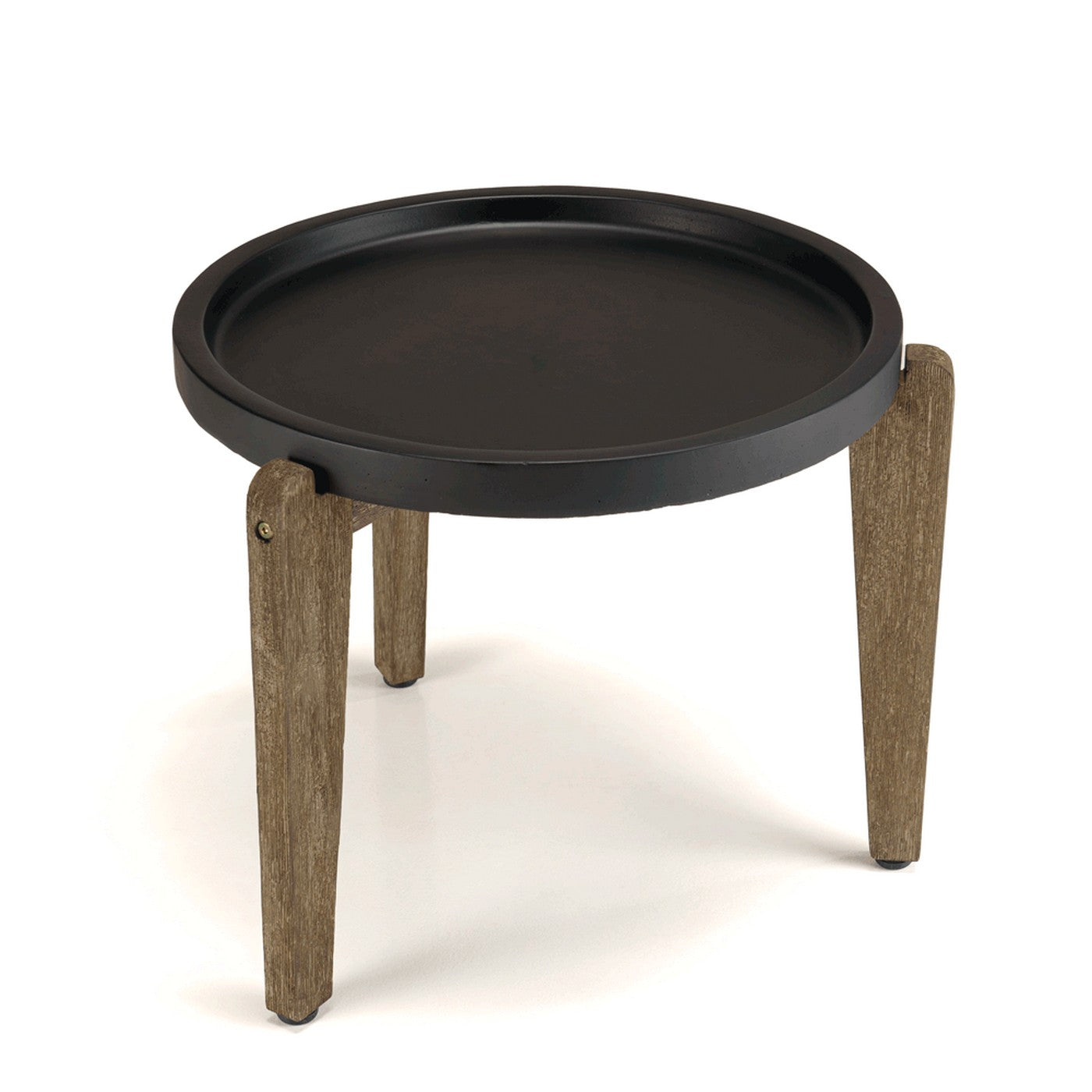 Hector - Table D'Appoint De Jardin - Marron Vieilli/Noir