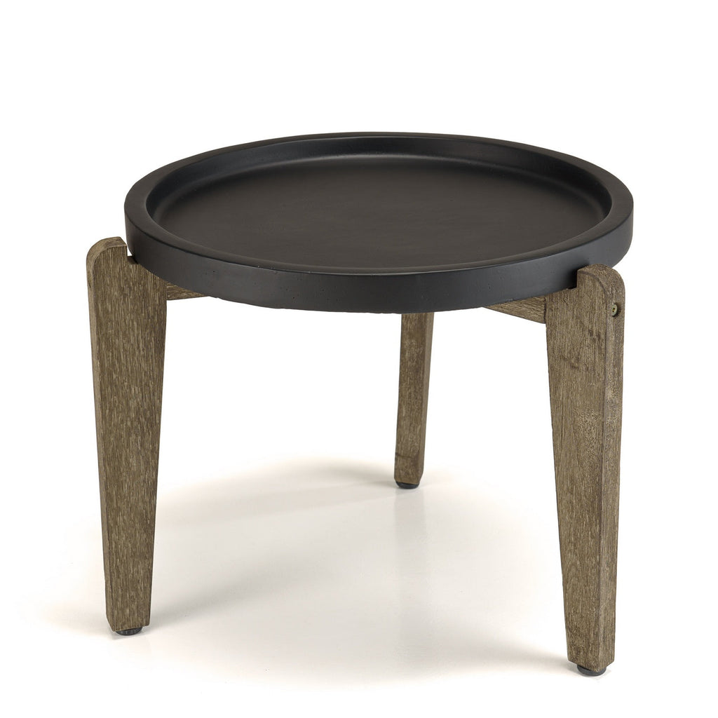 Hector - Table D'Appoint De Jardin - Marron Vieilli/Noir