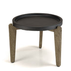 Hector - Table D'Appoint De Jardin - Marron Vieilli/Noir