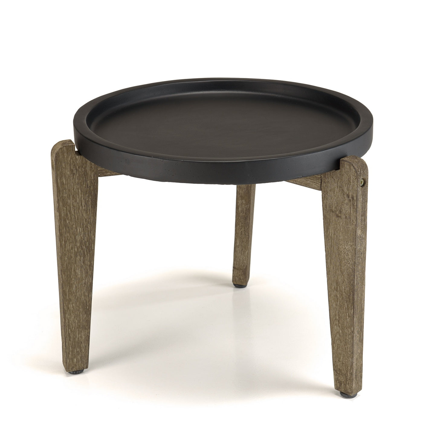 Hector - Table D'Appoint De Jardin - Marron Vieilli/Noir