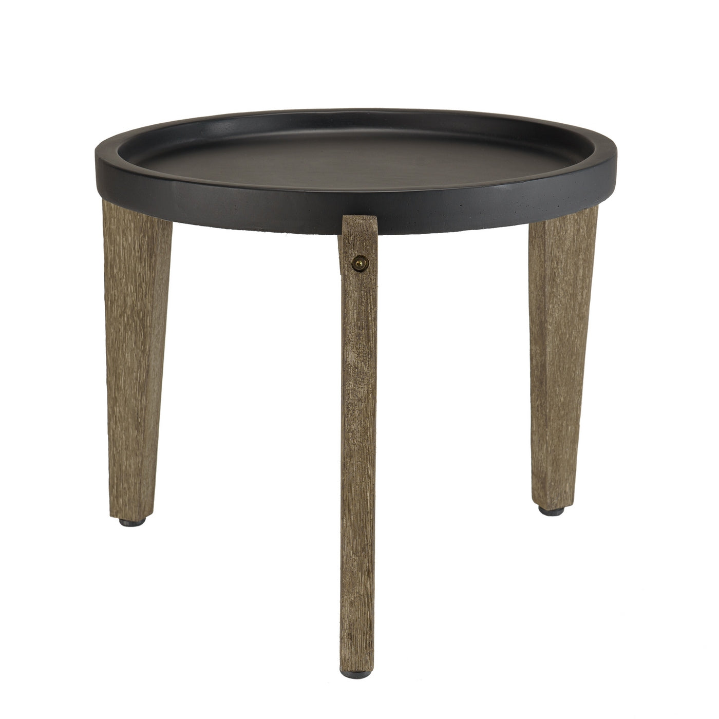 Hector - Table D'Appoint De Jardin - Marron Vieilli/Noir