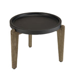 Hector - Table D'Appoint De Jardin - Marron Vieilli/Noir