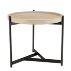 Hector - Table D'Appoint De Jardin - Noir/Beige