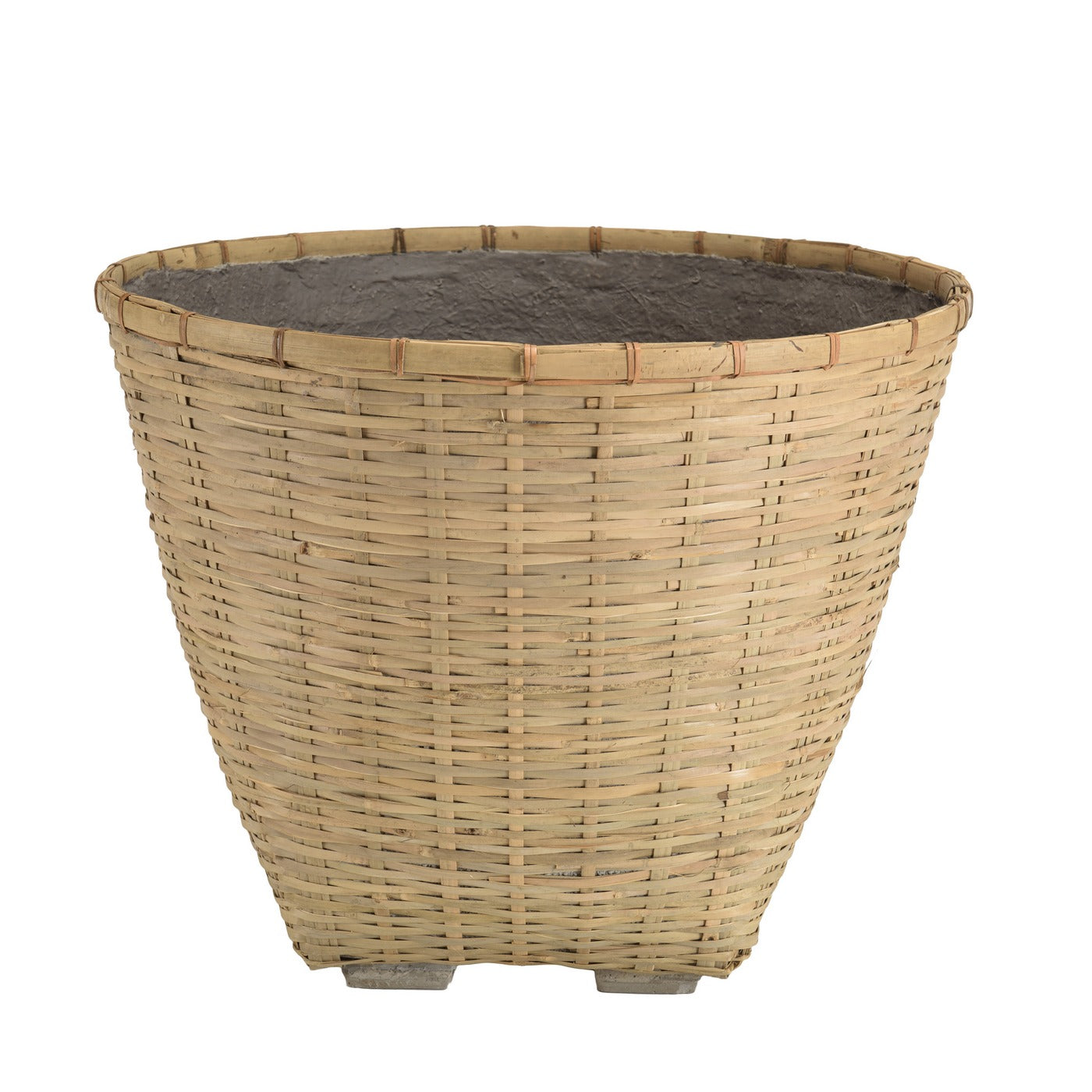 Hector - Pot De Fleur - Gris/Bois Clair