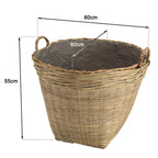 Hector - Pot De Fleur - Gris/Bois Clair