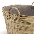 Hector - Pot De Fleur - Gris/Bois Clair