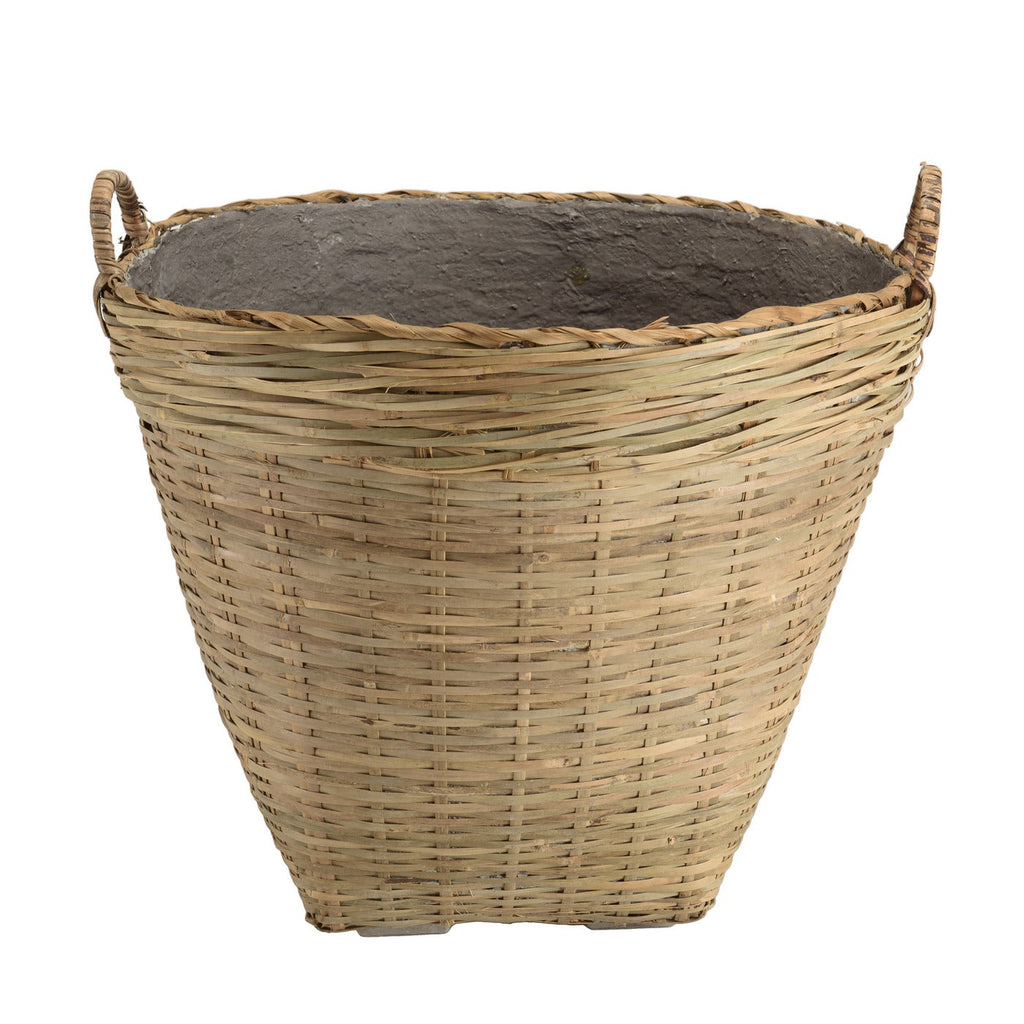 Hector - Pot De Fleur - Gris/Bois Clair