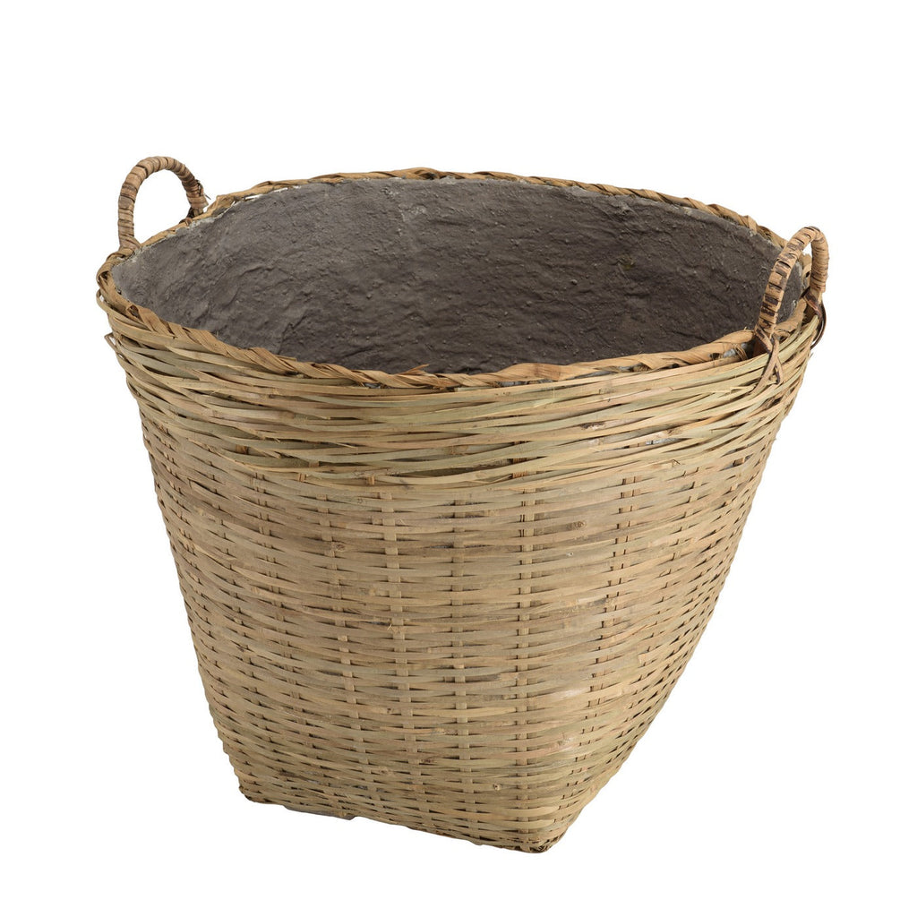 Hector - Pot De Fleur - Gris/Bois Clair
