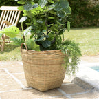 Hector - Pot De Fleur - Gris/Bois Clair