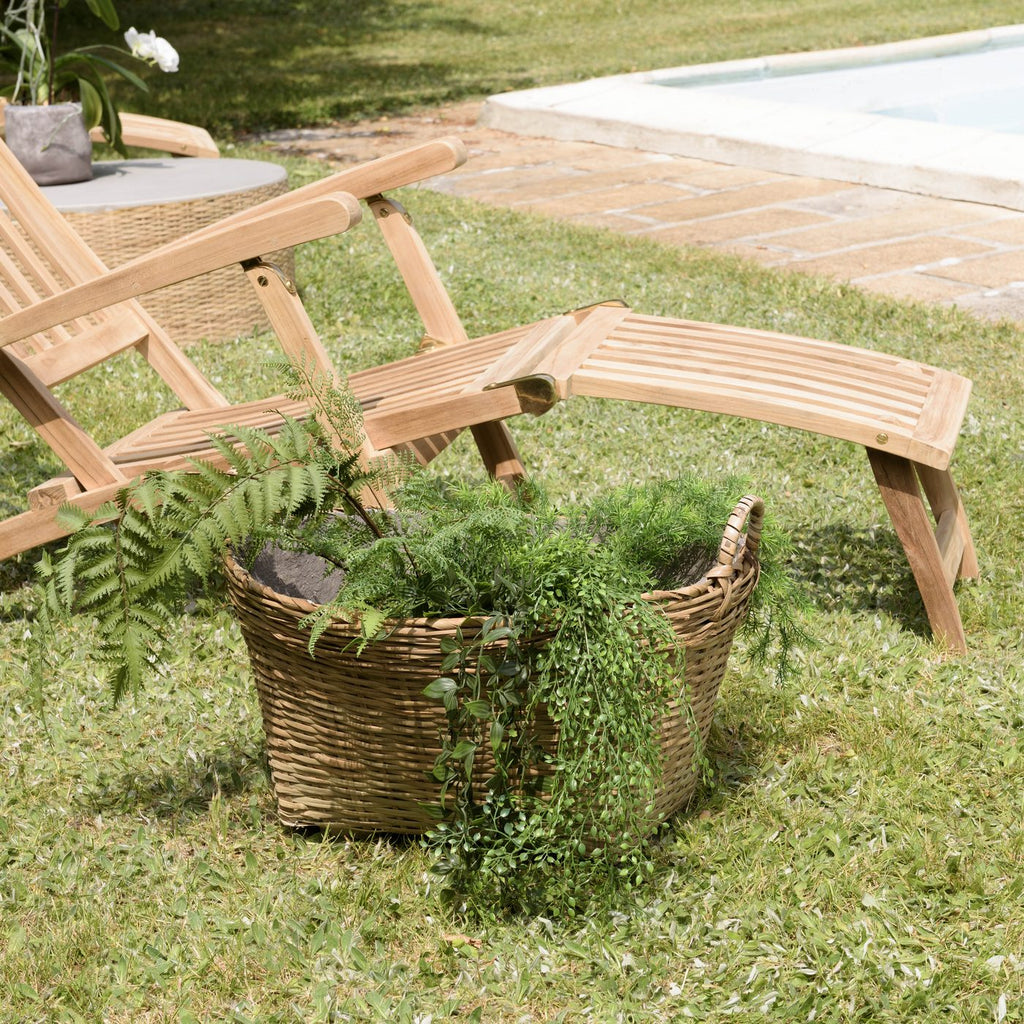 Hector - Pot De Fleur - Gris/Bois Clair