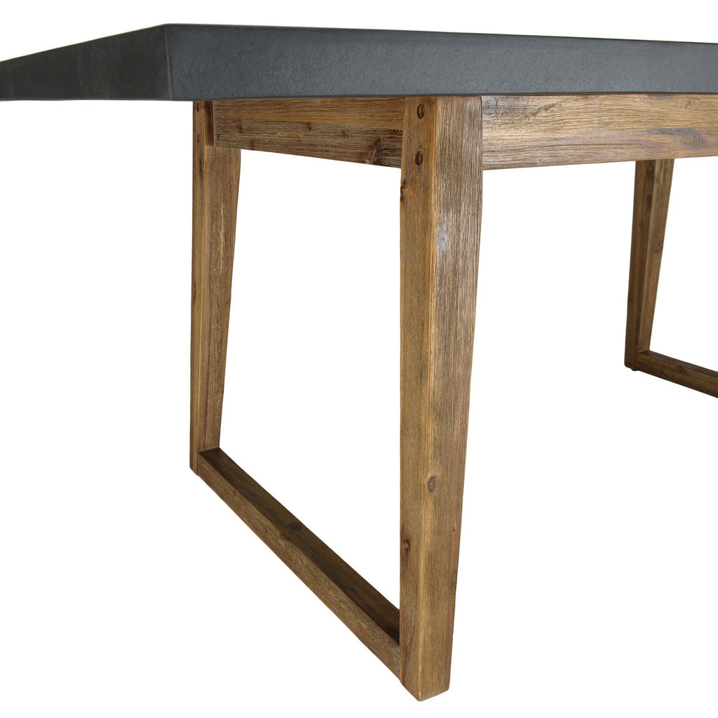 Hector - Salon De Jardin 6 Pers - Gris Anthracite/Marron