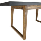 Hector - Salon De Jardin 6 Pers - Gris Anthracite/Marron