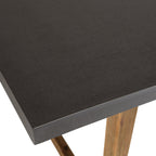 Hector - Salon De Jardin 6 Pers - Gris Anthracite/Marron