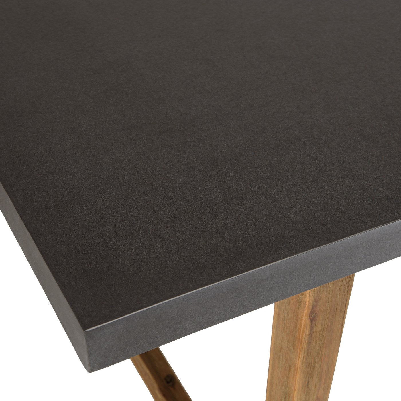 Hector - Salon De Jardin 6 Pers - Gris Anthracite/Marron