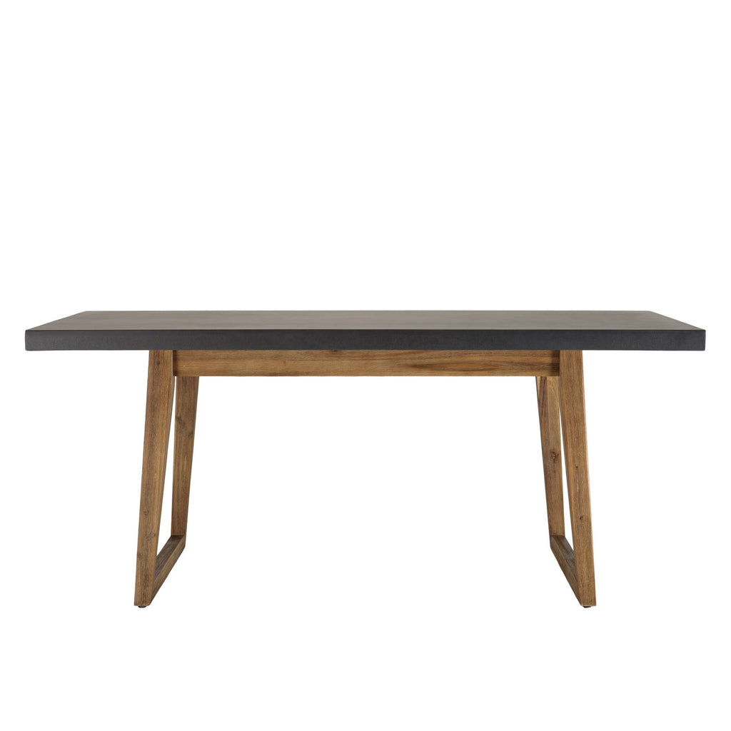 Hector - Salon De Jardin 6 Pers - Gris Anthracite/Marron