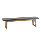 Hector - Salon De Jardin 6 Pers - Gris Anthracite/Marron
