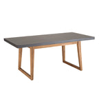 Hector - Salon De Jardin 6 Pers - Gris Anthracite/Marron