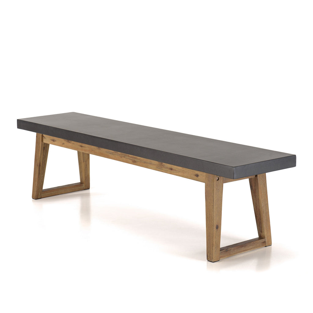 Hector - Salon De Jardin 6 Pers - Gris Anthracite/Marron