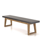 Hector - Salon De Jardin 6 Pers - Gris Anthracite/Marron
