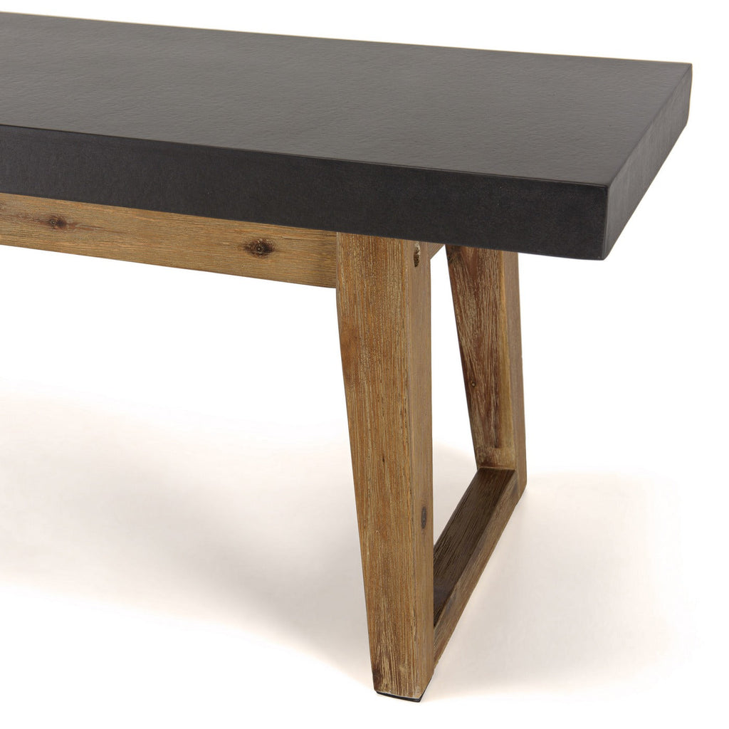 Hector - Salon De Jardin 6 Pers - Gris Anthracite/Marron
