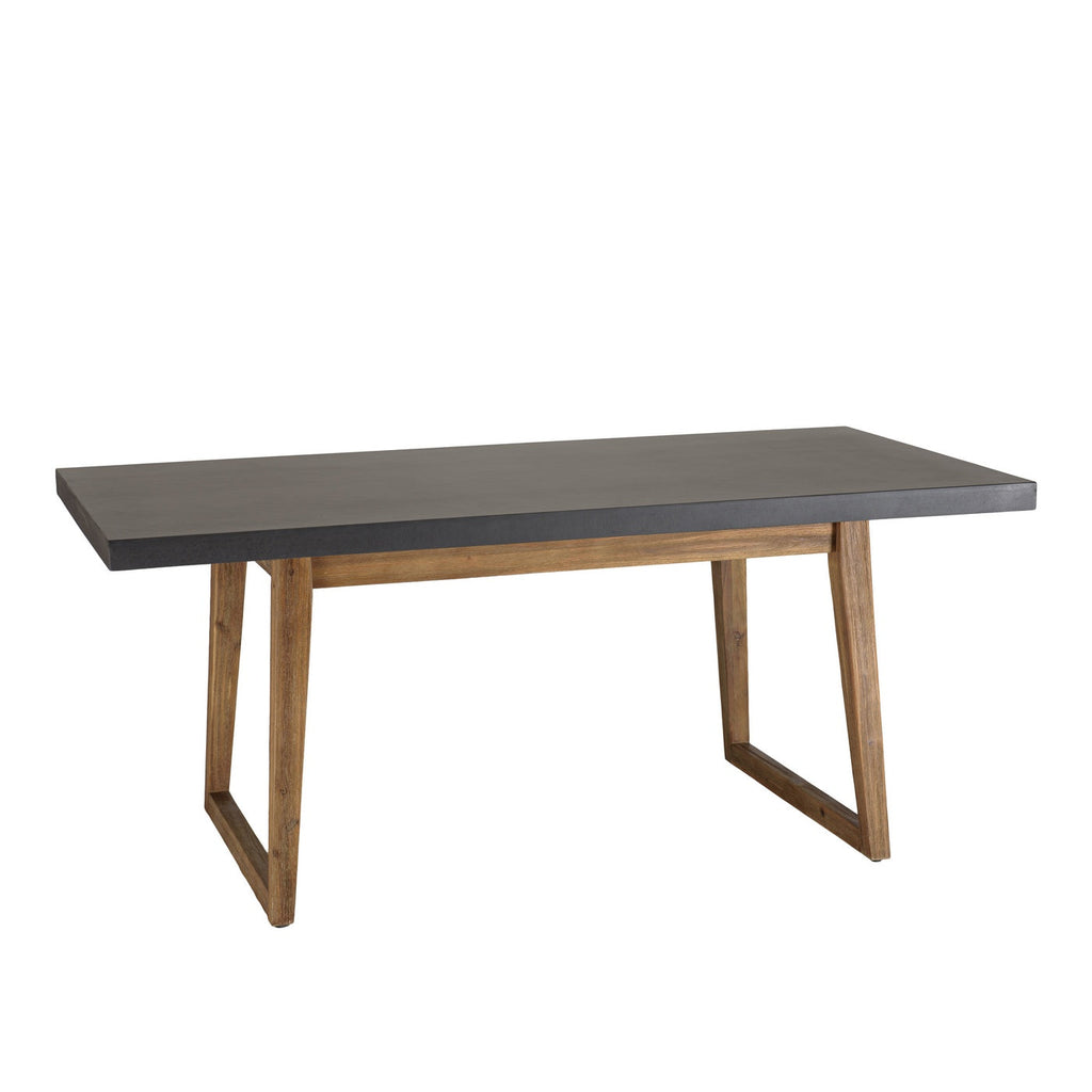 Hector - Salon De Jardin 6 Pers - Gris Anthracite/Marron