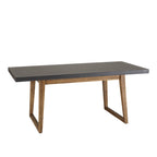Hector - Salon De Jardin 6 Pers - Gris Anthracite/Marron