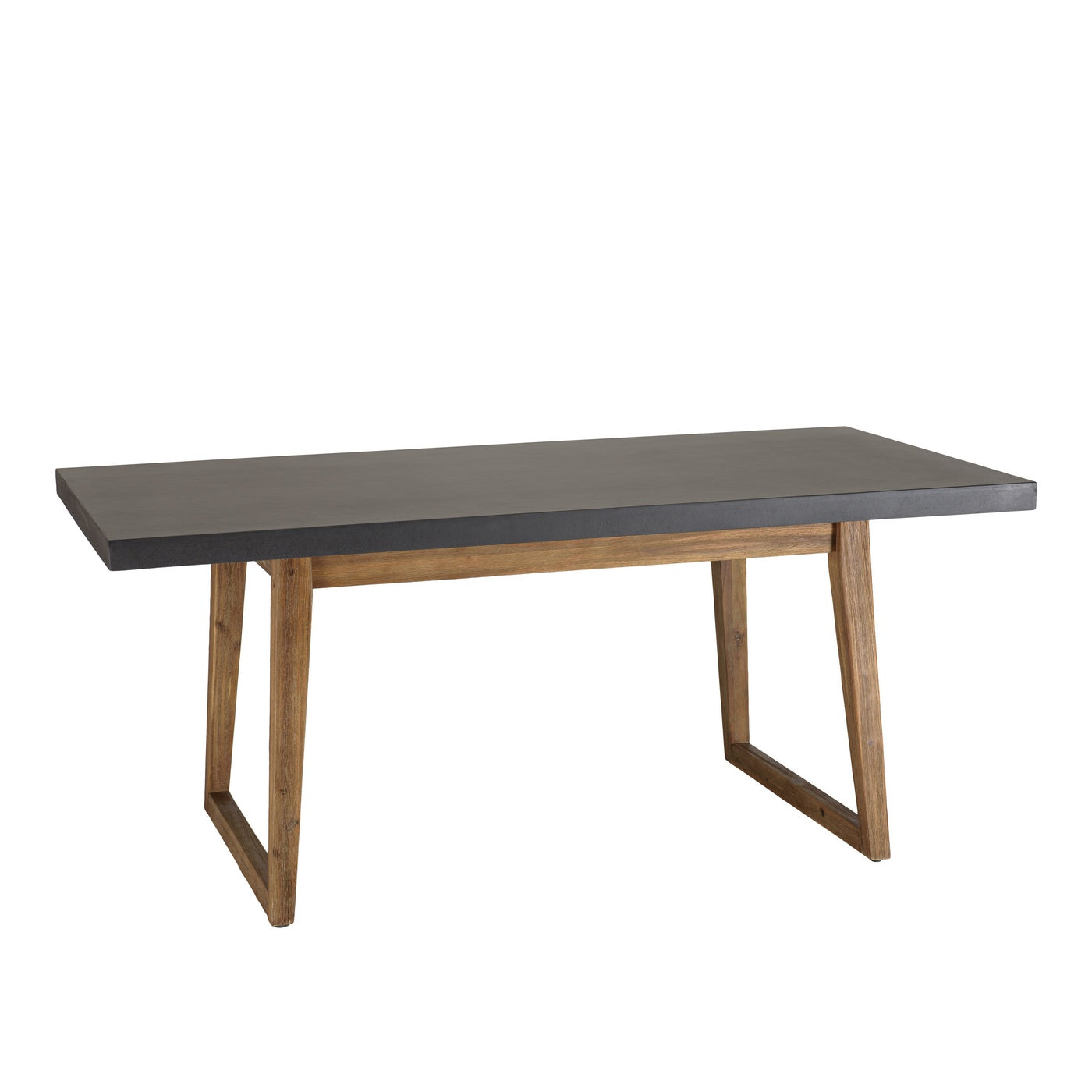 Hector - Salon De Jardin 6 Pers - Gris Anthracite/Marron