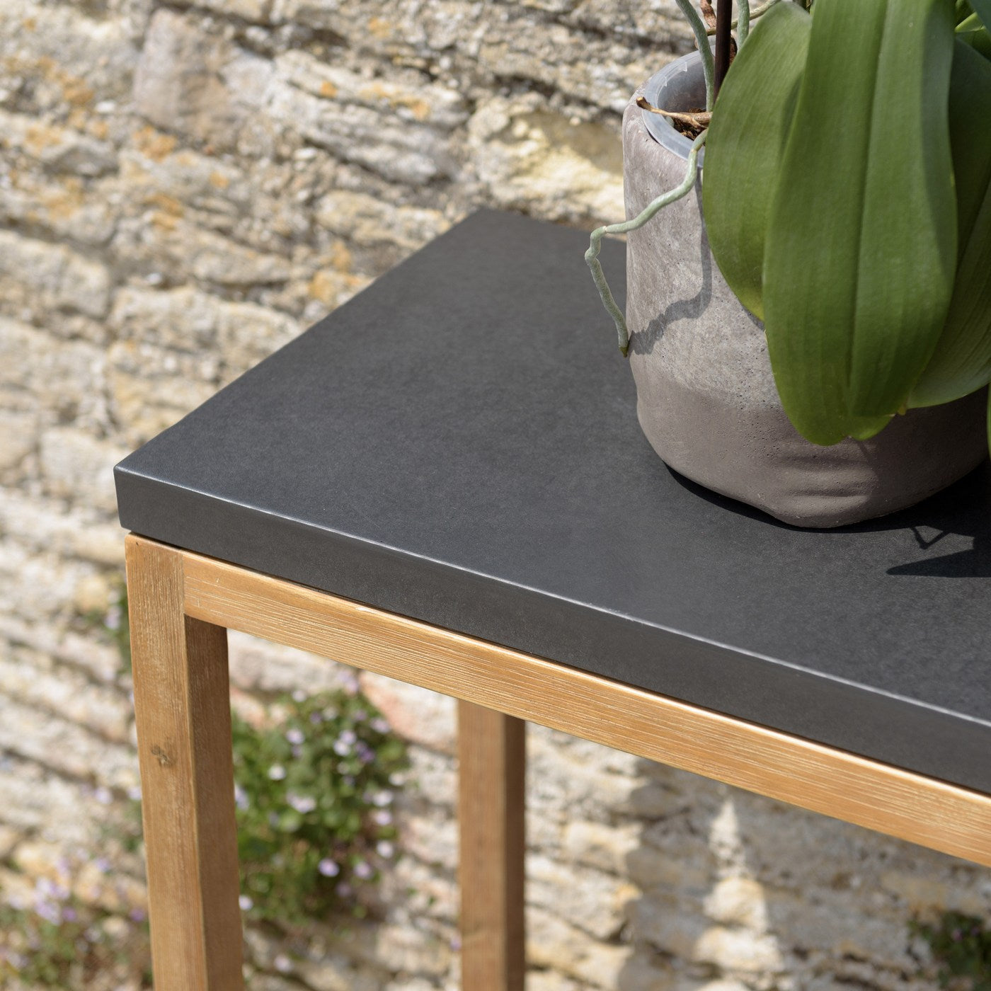 Hector - Console De Jardin - Marron/Gris Anthracite