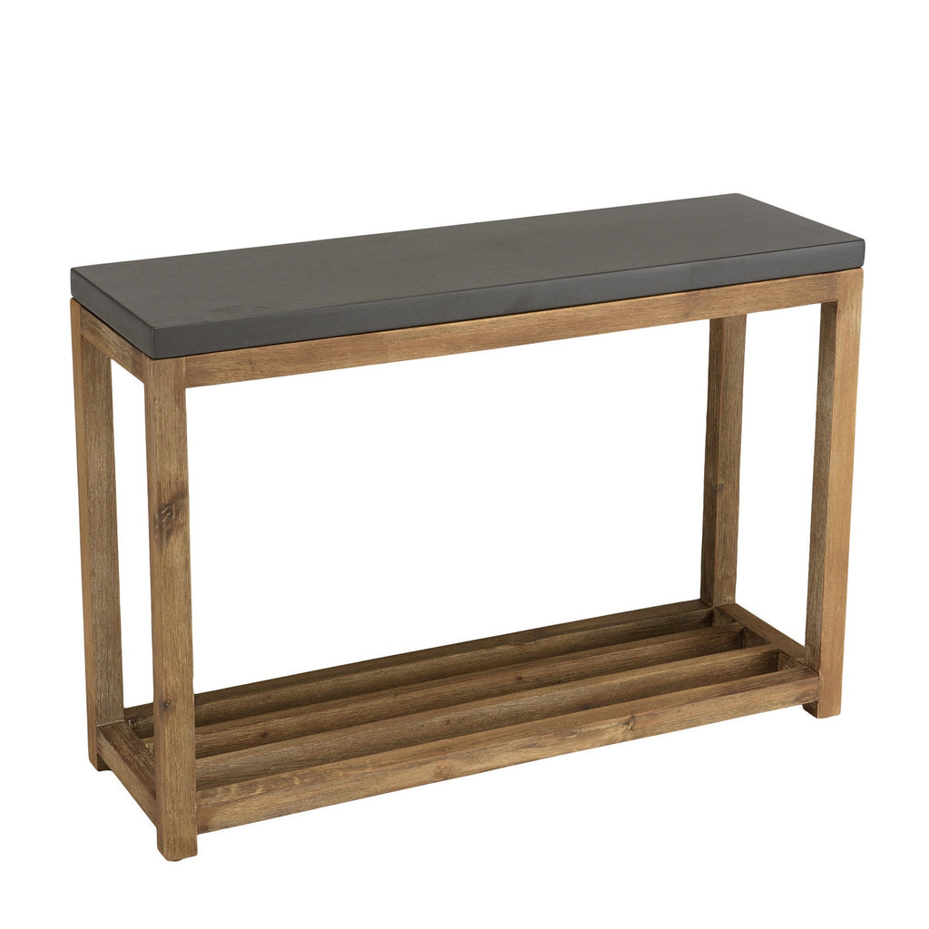 Hector - Console De Jardin - Gris Anthracite/Marron