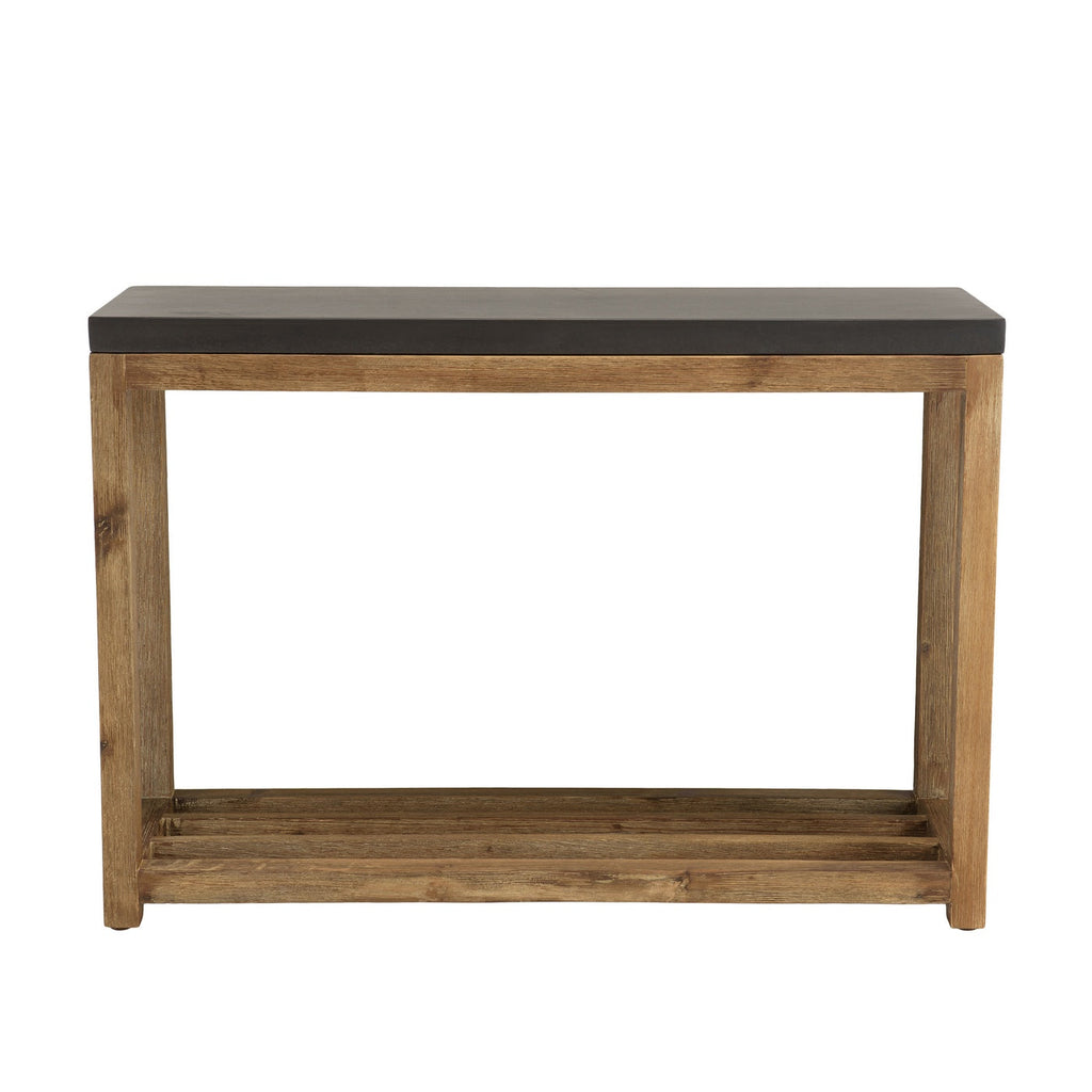 Hector - Console De Jardin - Gris Anthracite/Marron