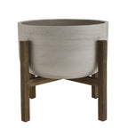 Hector - Pot De Fleur - Marron Foncé/Gris