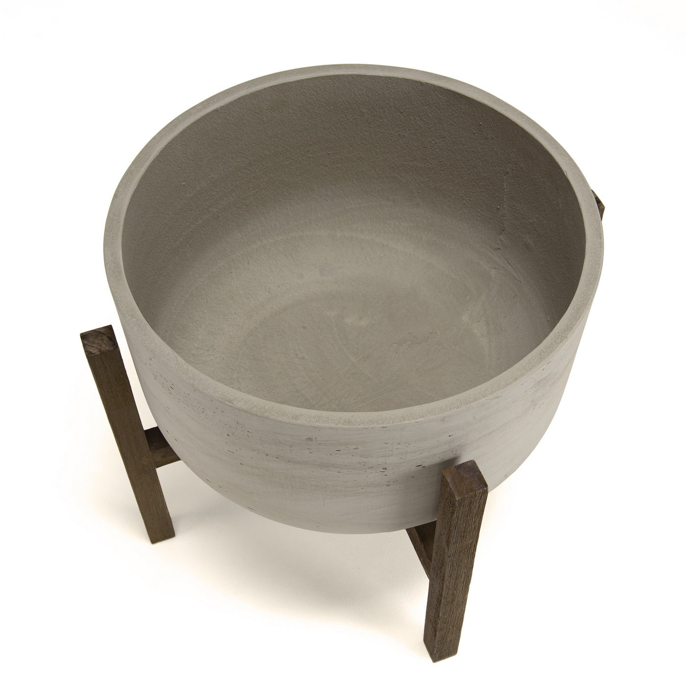 Hector - Pot De Fleur - Marron Foncé/Gris