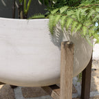 Hector - Pot De Fleur - Marron Foncé/Gris