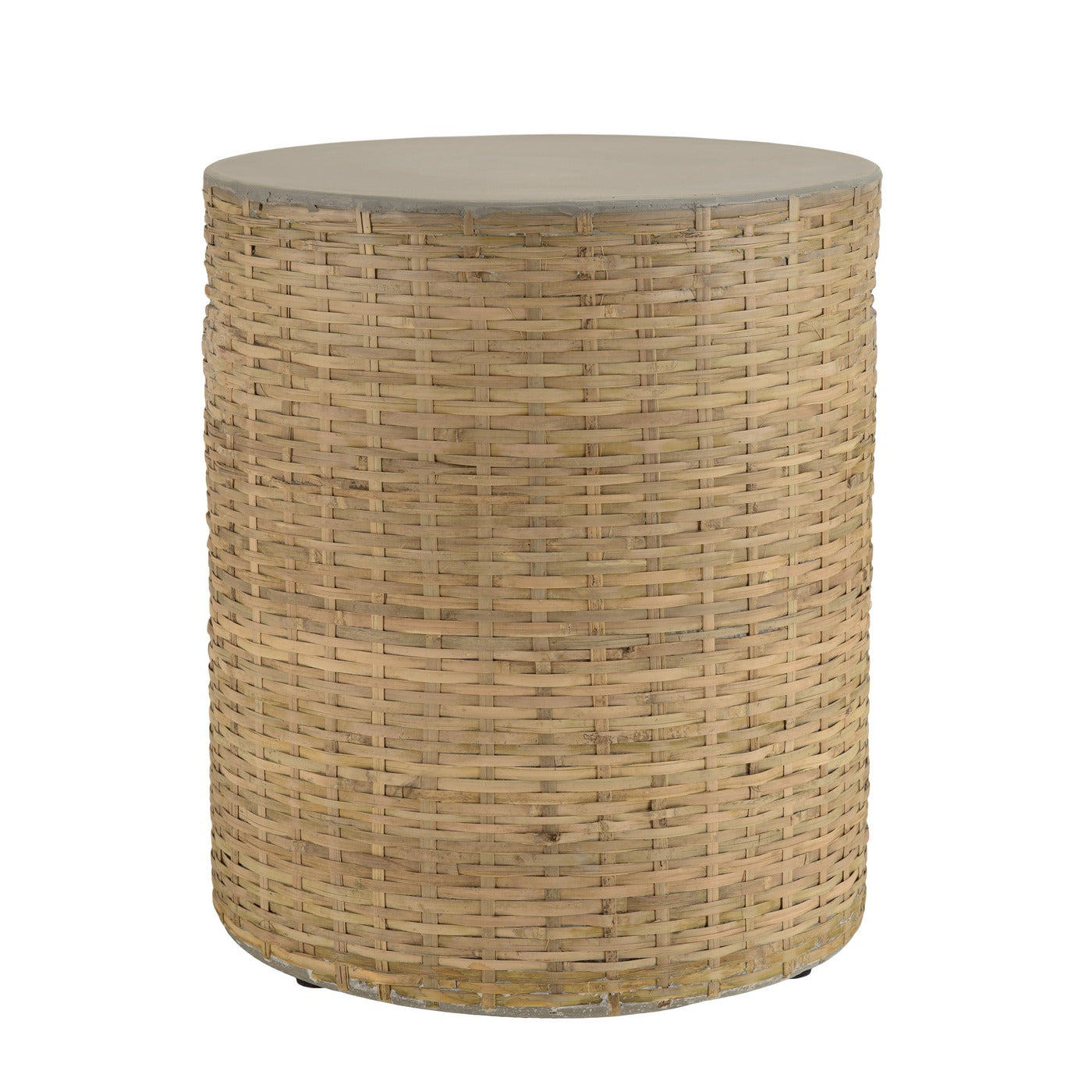 Hector - Table D'Appoint De Jardin - Gris/Bois Clair