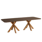 Nestor - Table À Manger De Jardin - Marron