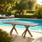Nestor - Table À Manger De Jardin - Marron